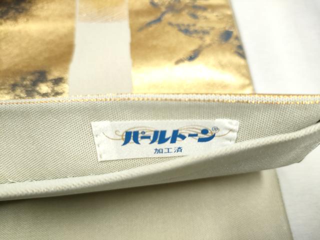 平和屋着物●六通柄袋帯　風神雷神　金糸　正絹　逸品　CABD5660hy