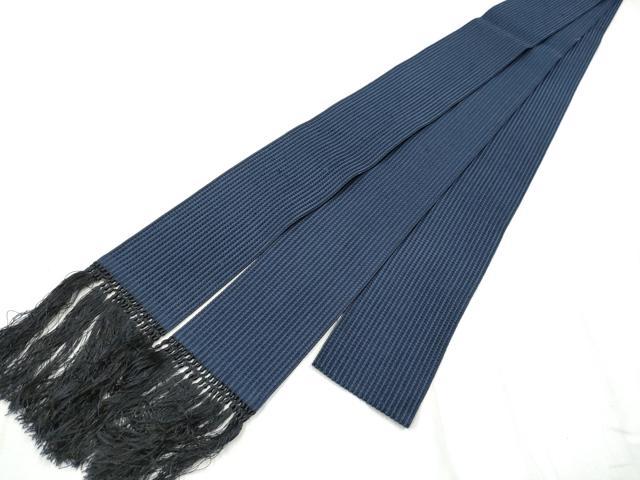 平和屋着物▼男性　本場筑前博多織　角帯　霞文　正絹　逸品　CABD5691hy