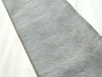 平和屋着物●両面　半幅帯　螺鈿　雪輪舞桜文　金彩　正絹　逸品　CABD5710hy