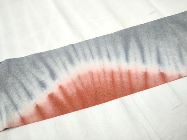 平和屋着物●全通柄　九寸名古屋帯　霞文　鬼しぼ縮緬　正絹　逸品　CABD5729hy