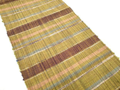 平和屋着物●八寸名古屋帯　紬地　横段文　正絹　逸品　CABD5733hy