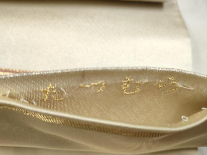 平和屋着物●龍村美術織物　たつむら　太鼓柄袋帯　天平獅子鳳文　金銀糸　正絹　逸品　CABD5745hy