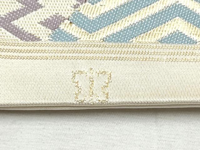 平和屋着物●西陣　川島織物　六通柄　本袋帯　吉祥花文　金糸　正絹　逸品　CABD5761hy