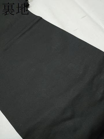 平和屋着物●西陣　河合美術織物謹製　六通柄袋帯　唐織　花筏文　黒地　金糸　正絹　逸品　CABD5770hy