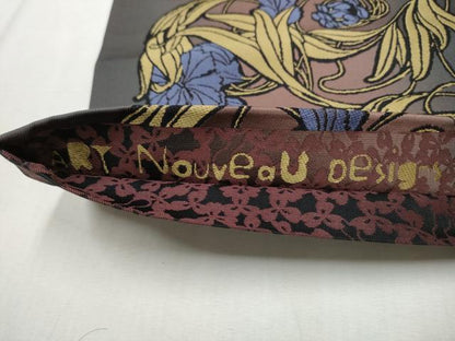 平和屋着物●両面　全通柄袋帯　花唐草文　ART Nouveau Designs　アールヌーボー　正絹　逸品　CABD5781hy