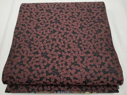 平和屋着物●両面　全通柄袋帯　花唐草文　ART Nouveau Designs　アールヌーボー　正絹　逸品　CABD5781hy