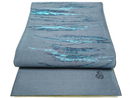 平和屋着物●両面　全通柄袋帯　作家物　霞文　正絹　逸品　CABD5811hy