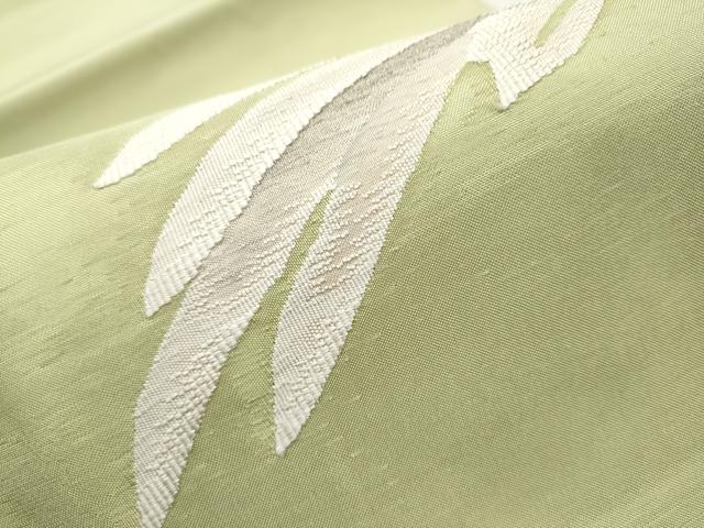 平和屋着物●太鼓柄袋帯　すくい織　枝菊文　正絹　逸品　CABD5821hy