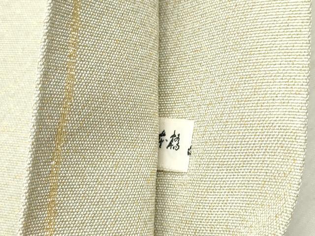 平和屋着物●爪掻き本綴れ　太鼓柄袋帯　地紙枝花文　金銀糸　正絹　逸品　CABD5822hy