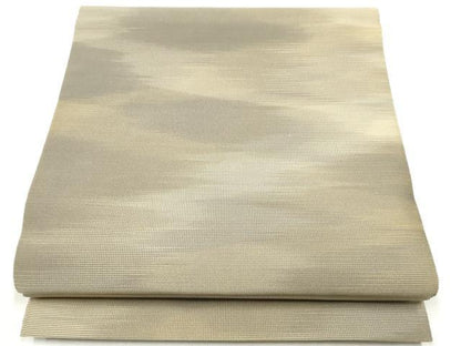 平和屋着物●爪掻き本綴れ　八寸名古屋帯　霞文　正絹　逸品　CABD5864hy