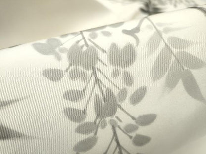 平和屋着物●塩瀬　九寸名古屋帯　作家物　手描き　藤花房　正絹　逸品　CABD5883hy