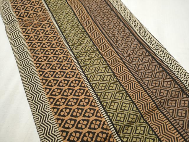 平和屋着物●本場筑前博多織 八寸名古屋帯 献上 正絹 逸品 CABD5886hy