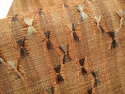 平和屋着物●九寸名古屋帯　もじり織　金通し地　正絹　逸品　CABD5887hy