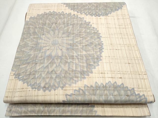 平和屋着物●全通柄袋帯　ぜんまい紬　菊　正絹　逸品　CABD5914hy