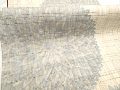 平和屋着物●全通柄袋帯　ぜんまい紬　菊　正絹　逸品　CABD5914hy