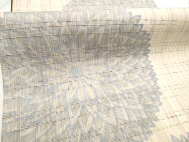 平和屋着物●全通柄袋帯　ぜんまい紬　菊　正絹　逸品　CABD5914hy
