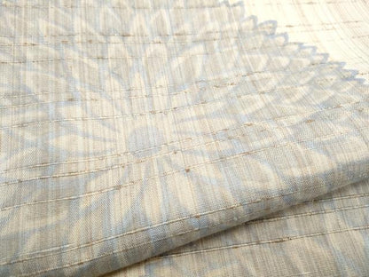 平和屋着物●全通柄袋帯　ぜんまい紬　菊　正絹　逸品　CABD5914hy