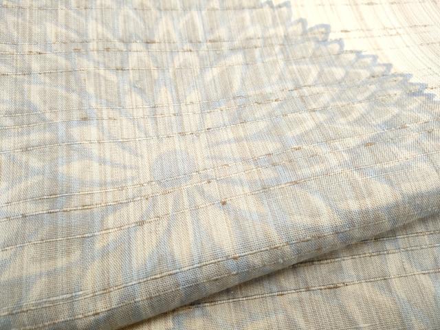 平和屋着物●全通柄袋帯　ぜんまい紬　菊　正絹　逸品　CABD5914hy