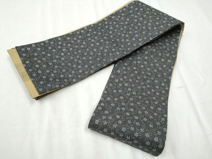 平和屋着物●半幅帯　市松蔦の葉文　CABD5944hy