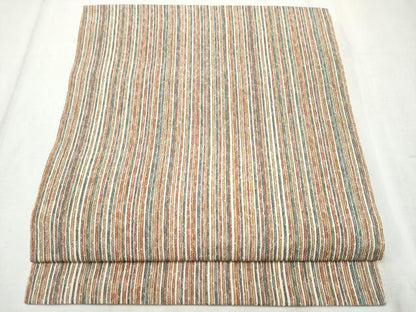 平和屋着物●つけ帯　間道　鬼しぼ縮緬　正絹　逸品　CABD5953hy
