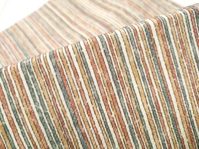 平和屋着物●つけ帯　間道　鬼しぼ縮緬　正絹　逸品　CABD5953hy