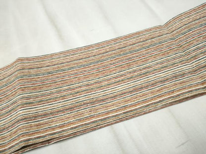 平和屋着物●つけ帯　間道　鬼しぼ縮緬　正絹　逸品　CABD5953hy