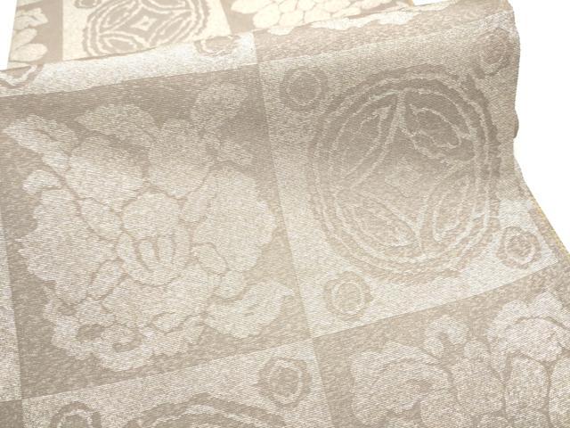 平和屋着物●両面　全通柄袋帯　遠州七宝　金糸　正絹　逸品　CABD5970hy