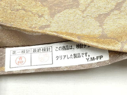 平和屋着物●両面　全通柄袋帯　遠州七宝　金糸　正絹　逸品　CABD5970hy