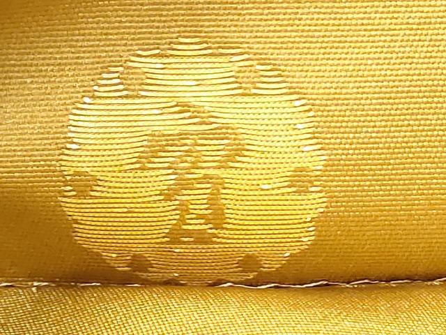 平和屋着物●ジャパンオートクチュール　渡辺雪三郎　六通柄袋帯　枝花文　金糸　さが美扱い　正絹　逸品　CABD5973hy