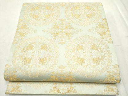 平和屋着物●龍村晋謹製　全通柄袋帯　天平猟獣文錦　金糸　正絹　逸品　CABD5979hy