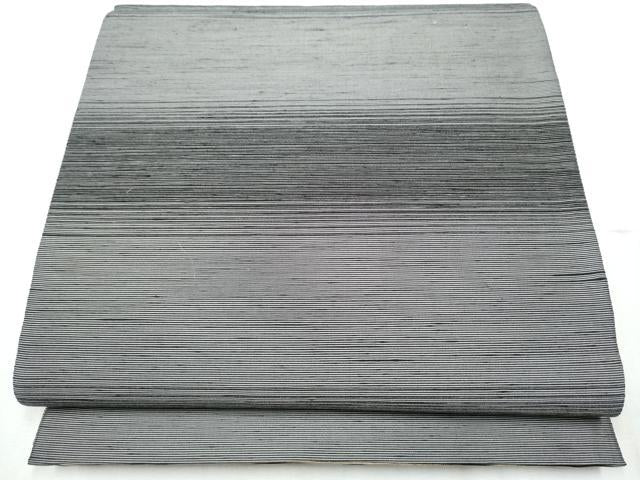 平和屋着物●両面　全通柄袋帯　輪奈織　幾何学文様　金糸　正絹　逸品　CABD5980hy
