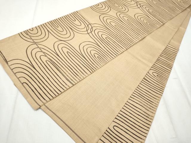 平和屋着物●六通柄　本袋帯　流水文　正絹　逸品　CABD5982hy