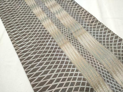 平和屋着物●両方向　両面　全通柄袋帯　粋古典　流水柳文　正絹　逸品　未使用　CABD5987hy