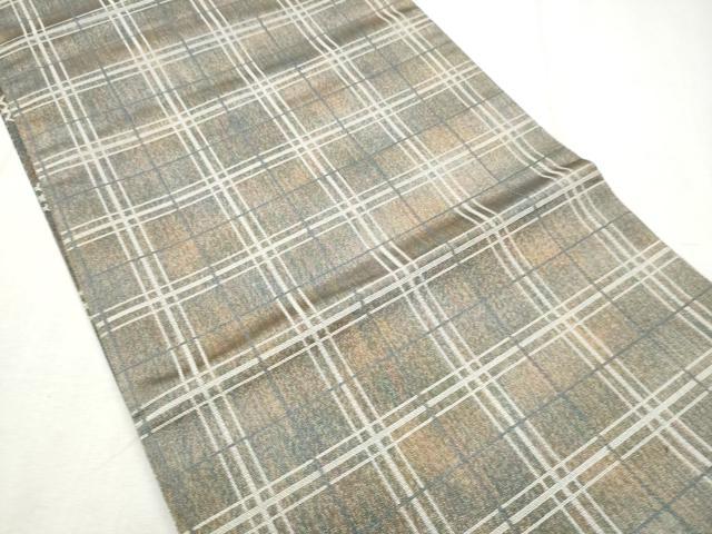 平和屋着物●両方向　両面　全通柄袋帯　粋古典　流水柳文　正絹　逸品　未使用　CABD5987hy