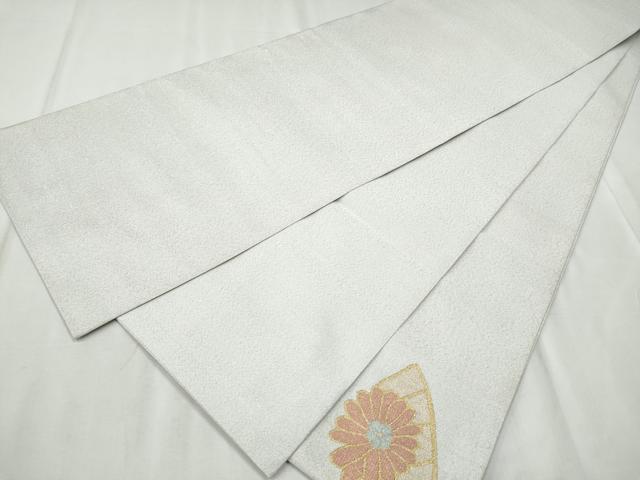 平和屋着物●太鼓柄袋帯　綴れ　籬草版文　正絹　逸品　CABD5988hy