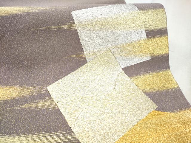 平和屋着物●爪掻き本綴れ　太鼓柄袋帯　色紙重ね文　金銀糸　正絹　逸品　CABD5989hy