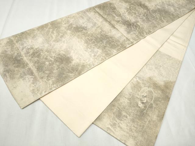 平和屋着物●太鼓柄袋帯　龍　引箔　正絹　逸品　CABD5998hy