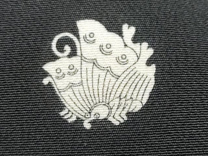 平和屋着物■豪華黒留袖 飛鶴几帳流水花文 暈し染め 金銀彩 正絹 逸品 CABD6032fb