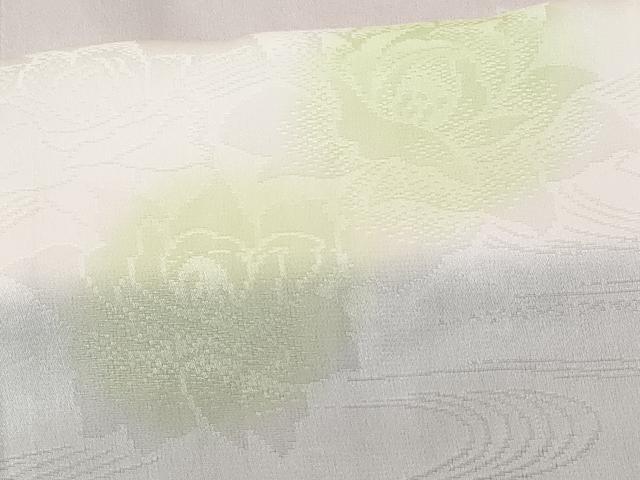 平和屋着物■長襦袢 無双仕立て 流水バラ地紋 暈し染め 正絹 逸品 CABD6043fb