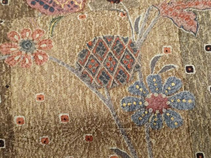 平和屋着物■上質な小紋　枝花間道　金彩　正絹　逸品　CABD6069fb
