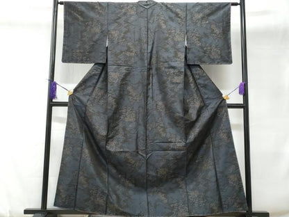 平和屋着物■本場大島紬 風景文 正絹 逸品 未使用 CABD6077fb