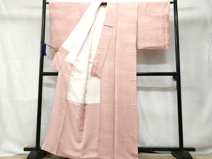 平和屋着物■上質な色無地　立波地紋　虹色　正絹　逸品　CABD6103fb