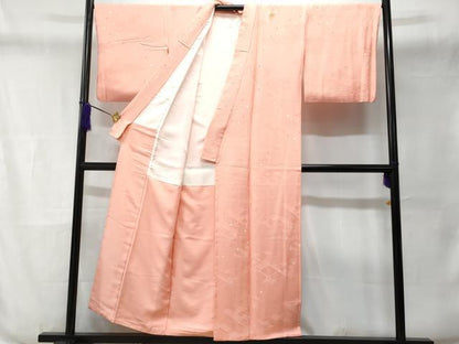 平和屋着物■上質な小紋　菱文　正絹　逸品　CABD6122fb