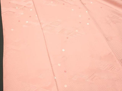 平和屋着物■上質な小紋　菱文　正絹　逸品　CABD6122fb