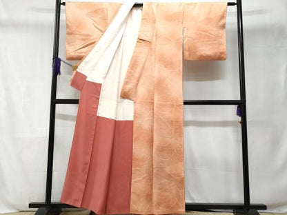 平和屋着物■上質な小紋　雲取り芒文　暈し染め　正絹　逸品　CABD6126fb
