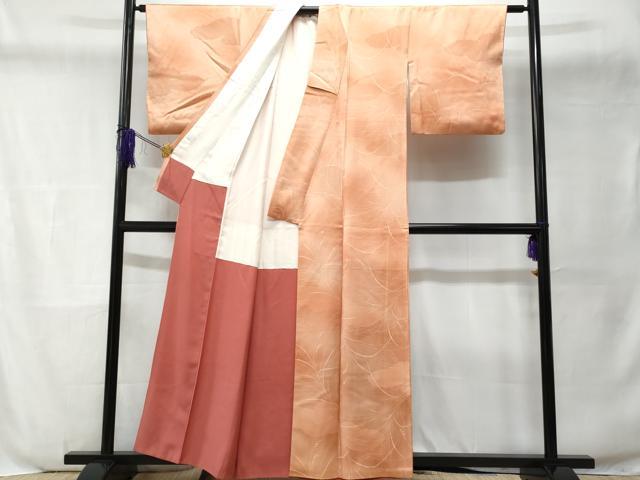 平和屋着物■上質な小紋　雲取り芒文　暈し染め　正絹　逸品　CABD6126fb