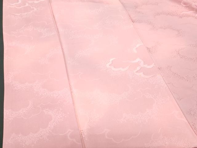 平和屋着物■上質な小紋　地紋起こし　雲取り文　暈し染め　正絹　逸品　未使用　CABD6127fb