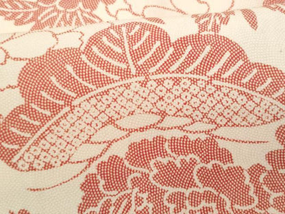 平和屋着物■上質な小紋　花松文　鮫小紋柄　正絹　逸品　CABD6162fb