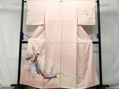 平和屋着物■訪問着　熨斗枝花文　暈し染め　金彩　正絹　逸品　CABD6165fb