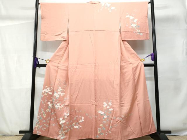 平和屋着物■訪問着 枝菊文 暈し染め 正絹 逸品 CABD6274fb